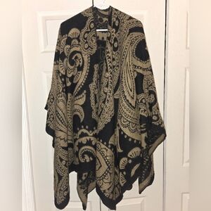 Black and Tan Paisley Shawl